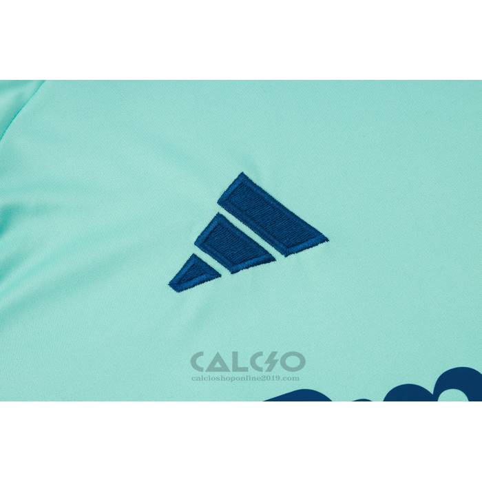 Tuta da Track Real Madrid Manica Corta 2024-2025 Verde - Pantaloncini